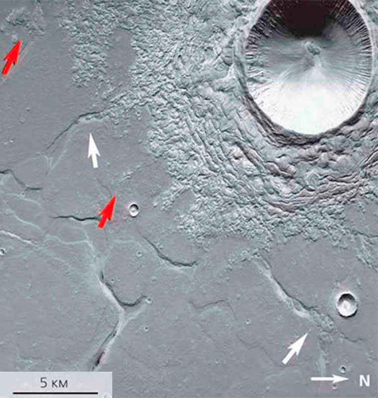Коржиковидні викиди на Марсі, долина Утопія